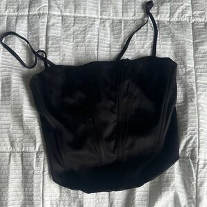 Garage Black Crop Top